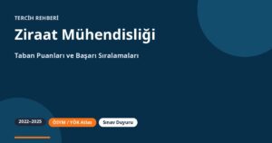 Ziraat Mühendisliği Programları Taban Puanları 2026 ve Başarı Sıralamaları (2022-2025)