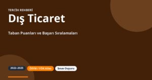 Dış Ticaret Taban Puanları 2026 ve Başarı Sıralamaları (2022-2025)