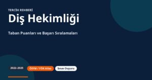 Diş Hekimliği Taban Puanları 2026 ve Başarı Sıralamaları (2022-2025)