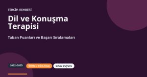 Dil ve Konuşma Terapisi Taban Puanları 2026 ve Başarı Sıralamaları (2022-2025)