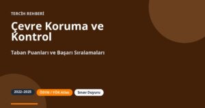Çevre Koruma ve Kontrol Taban Puanları 2026 ve Başarı Sıralamaları (2022-2025)