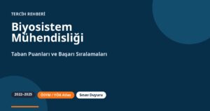 Biyosistem Mühendisliği Taban Puanları 2026 ve Başarı Sıralamaları (2022-2025)