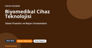 Biyomedikal Cihaz Teknolojisi Taban Puanları 2026 ve Başarı Sıralamaları (2022-2025)