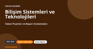 Bilişim Sistemleri ve Teknolojileri Taban Puanları 2026 ve Başarı Sıralamaları (2022-2025)