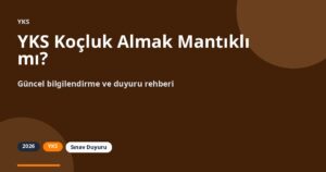 YKS Koçluk Almak Mantıklı mı?